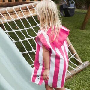 Dock & Bay Kids Poncho - Quick Dry Hooded Towel - Phi Phi Pink